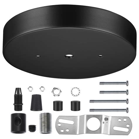 extra large black canopy chandelier junction box plate|large metal chandelier canopy.